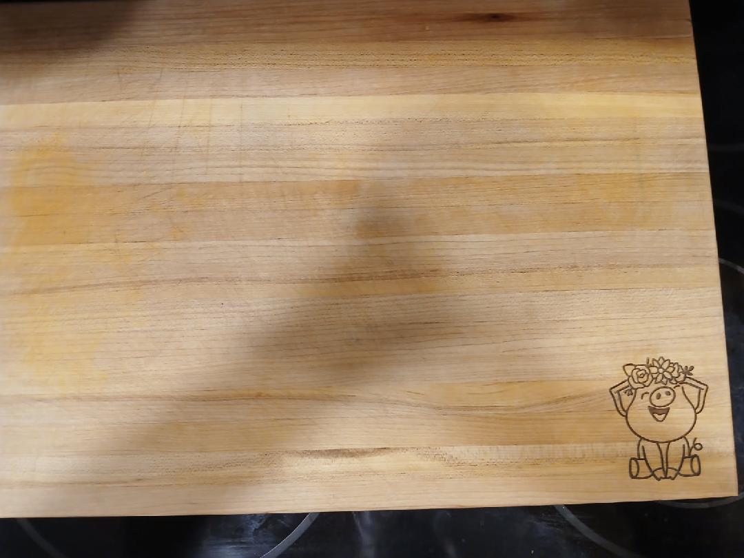 Large Edge Grain Cutting Board — Handmade Wood Kitchen Gift with Optional Custom Laser Engraving - Platte valley woodworks