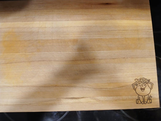 Large Edge Grain Cutting Board — Handmade Wood Kitchen Gift with Optional Custom Laser Engraving - Platte valley woodworks
